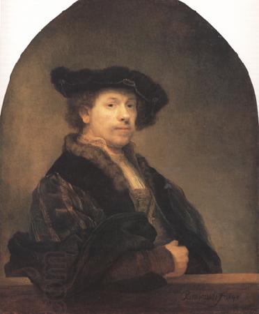 REMBRANDT Harmenszoon van Rijn Self-Portrait at the age of 34 (mk33) oil painting picture